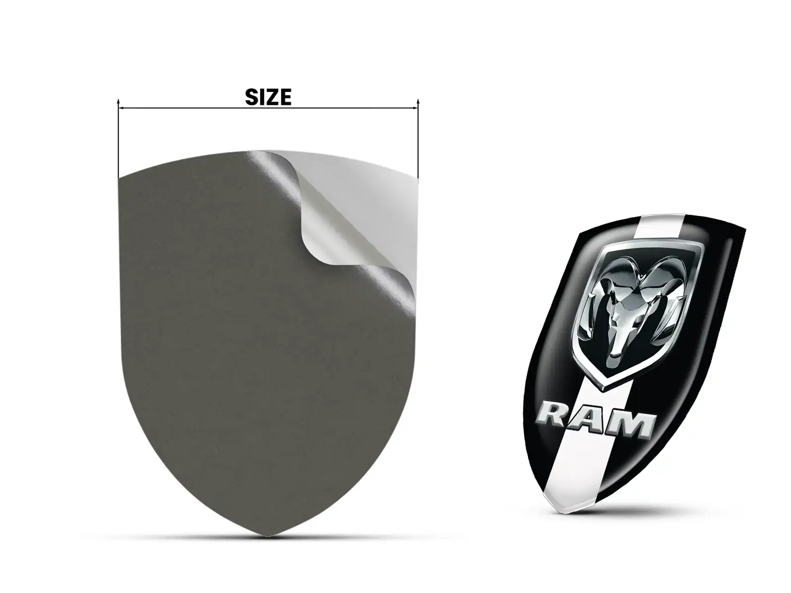 Dodge Calcomanías Autoadhesivas Estilo Gama Alta Pegatinas Cúpula